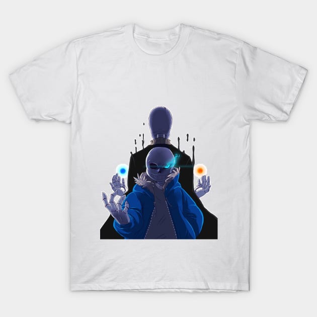 Sans & Gaster Undertale T-Shirt by EllyStar24